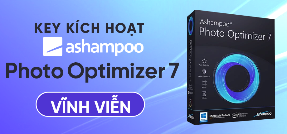 Ashampoo Photo Optimizer 7 - Key kích hoạt vĩnh viễn